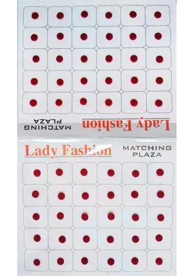 Maroon Elegant Velvet Bindi Set