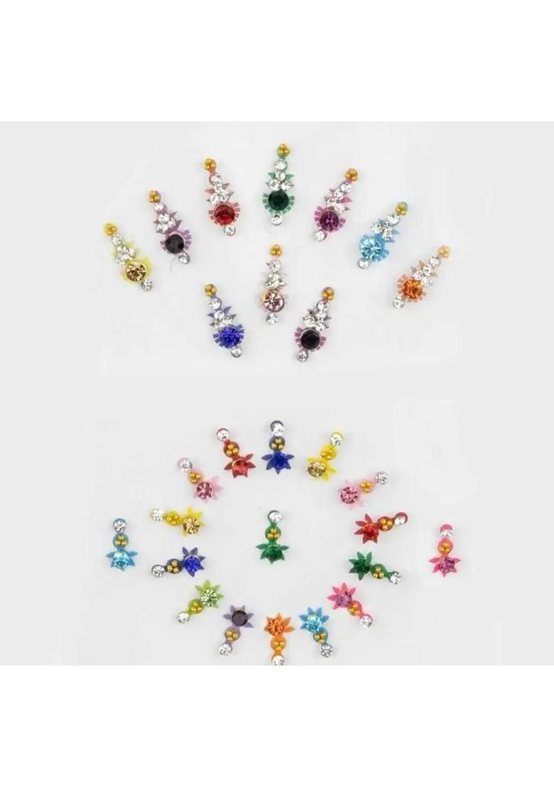 Multicolor Elegant Bindi Set - Indya