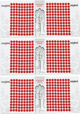 Red Elegant Velvet Bindi Set