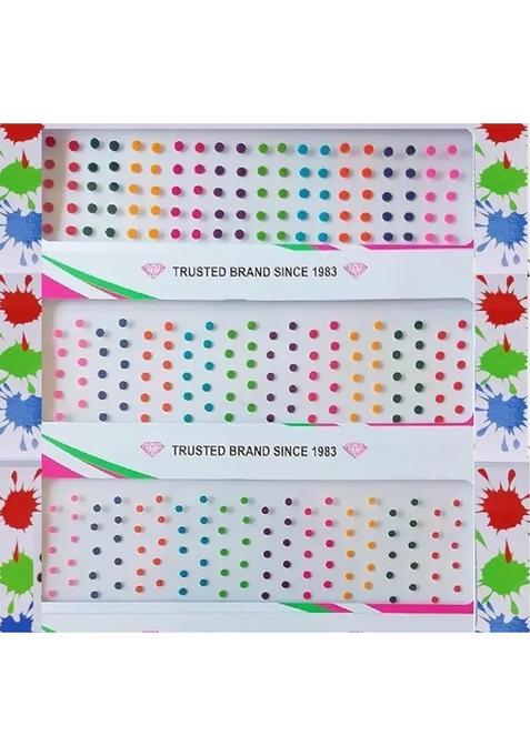 Multicolor Elegant Velvet Bindi Set