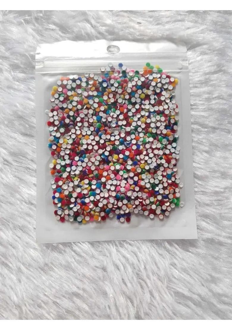 Multicolor Elegant Velvet Bindi Set - Indya