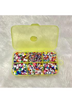 Multicolor Elegant Velvet Bindi Set