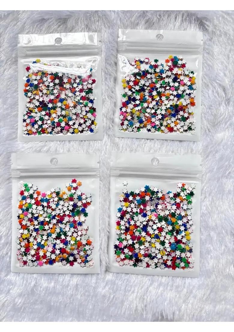 Multicolor Beautiful Velvet Bindi Set - Indya
