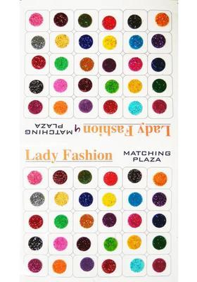 Multicolor Beautiful Velvet Bindi Set