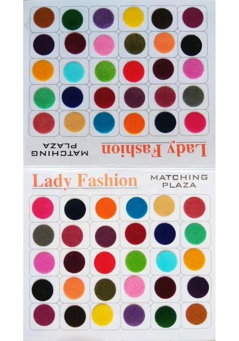 Multicolor Beautiful Velvet Bindi Set