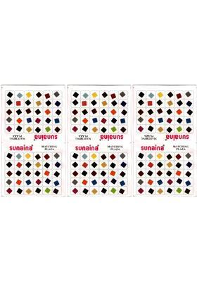 Multicolor Beautiful Velvet Bindi Set