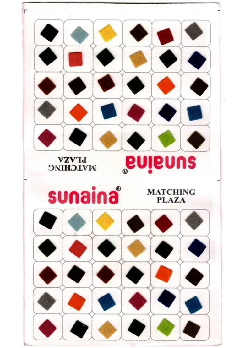 Multicolor Beautiful Velvet Bindi Set - Indya