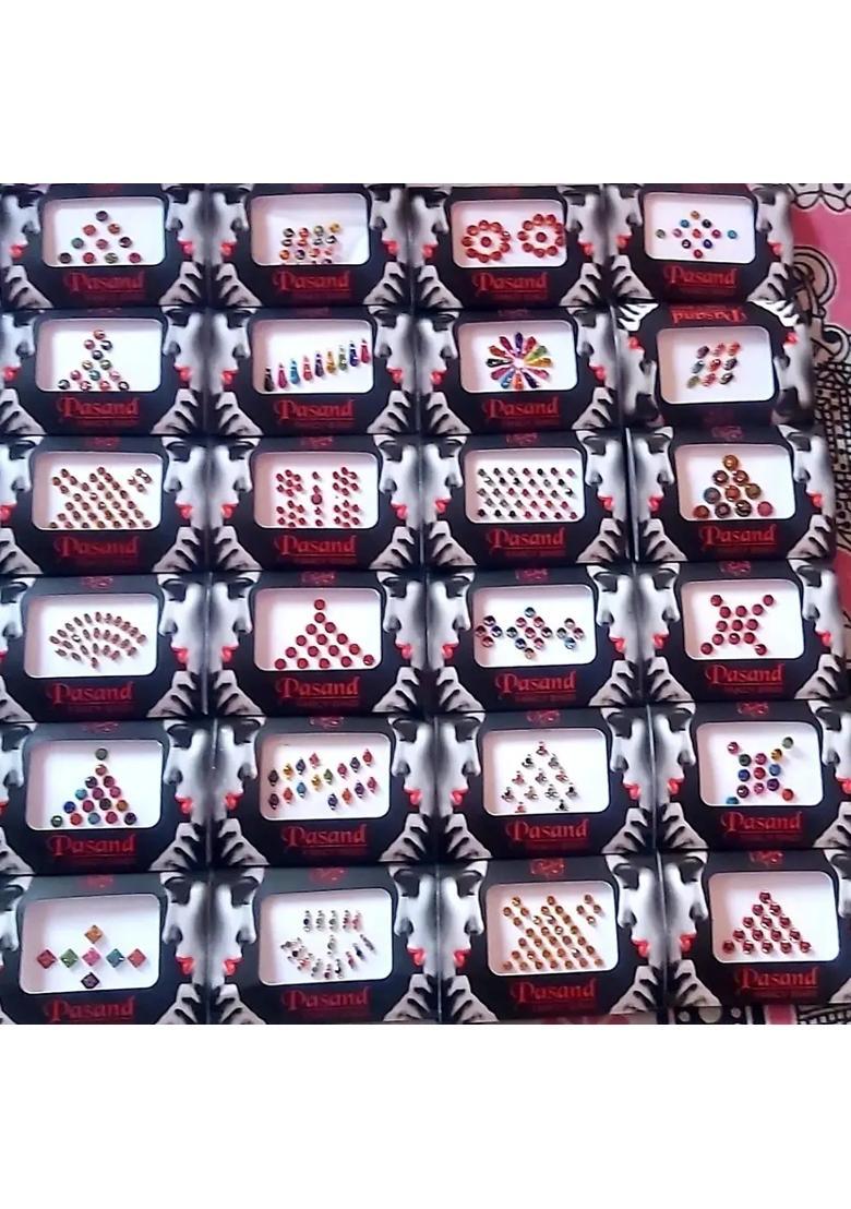 Multicolor Beautiful Bindi Set - Indya