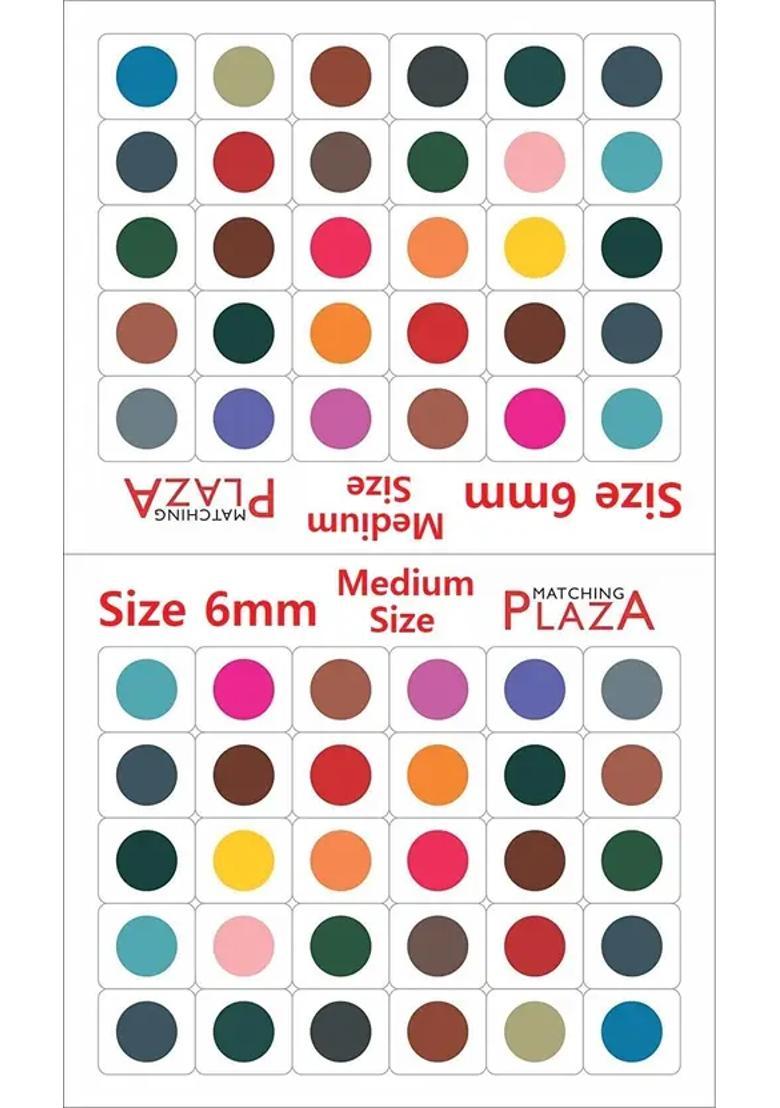 Multicolor Beautiful Velvet Bindi Set - Indya