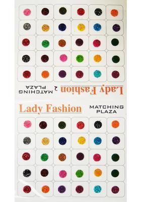 Multicolor Beautiful Velvet Bindi Set