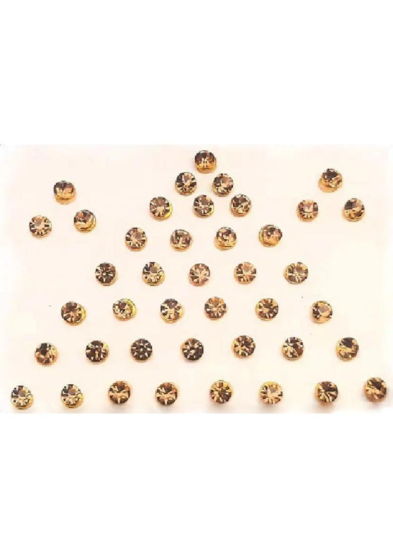 Multicolor Beautiful Stone Bindi Set - Indya