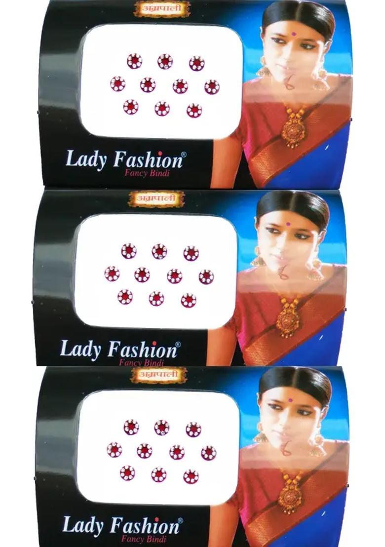 Maroon Beautiful Bindi Set - Indya