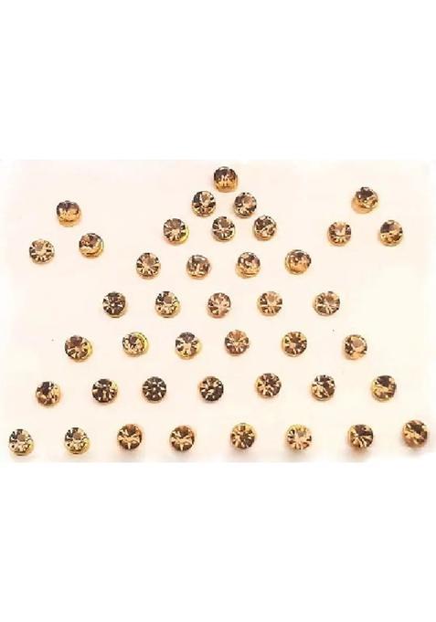 Gold Beautiful Stone Bindi Set