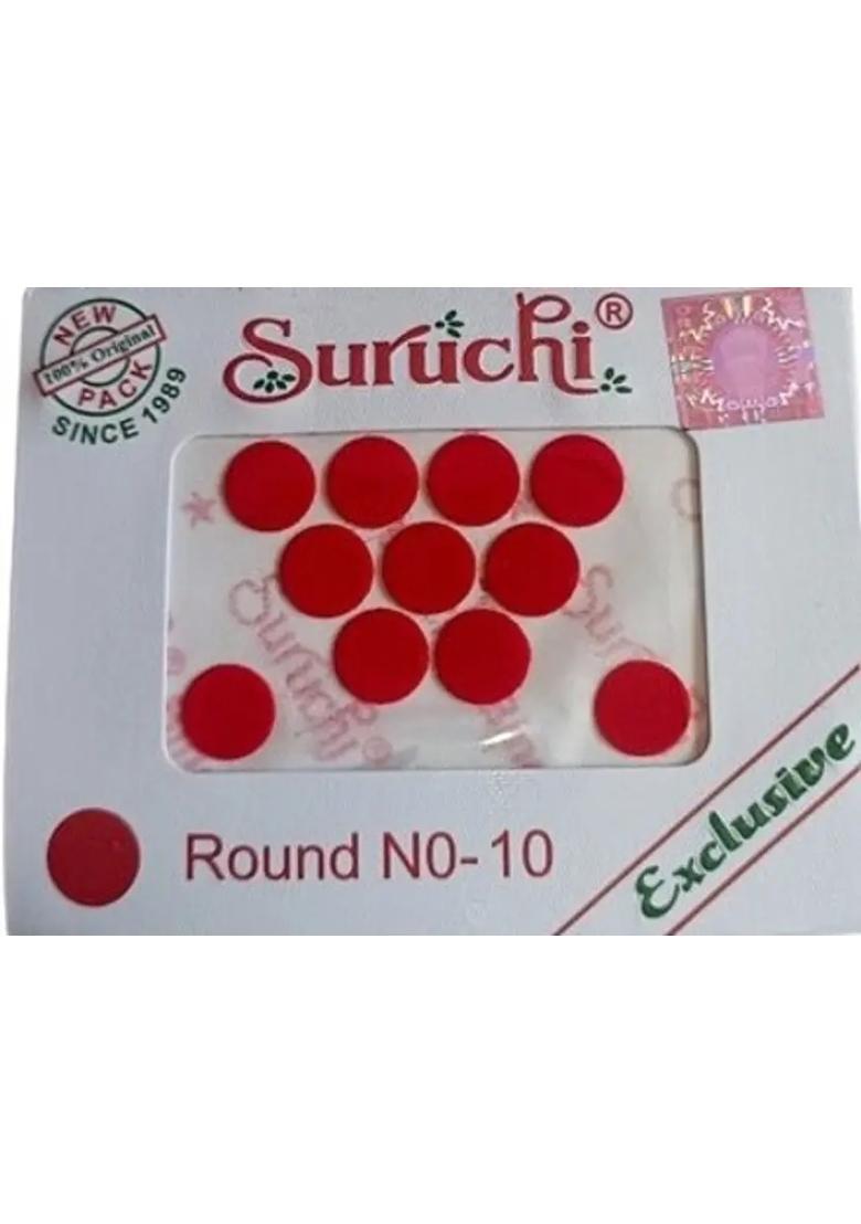 Red Beautiful Bindi Set - Indya