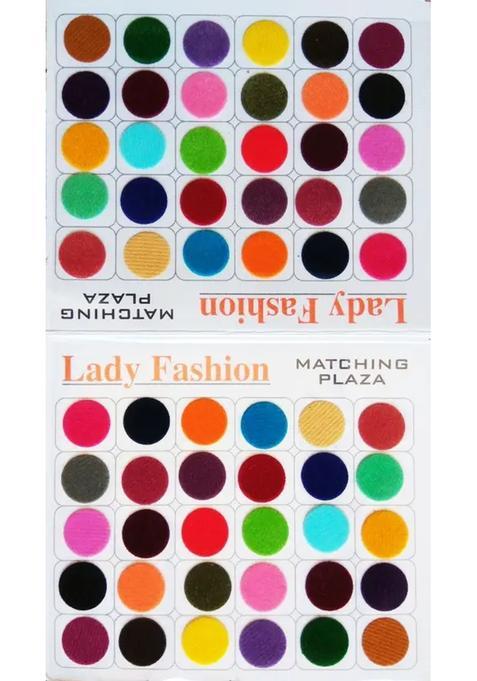 Multicolor Beautiful Velvet Bindi Set