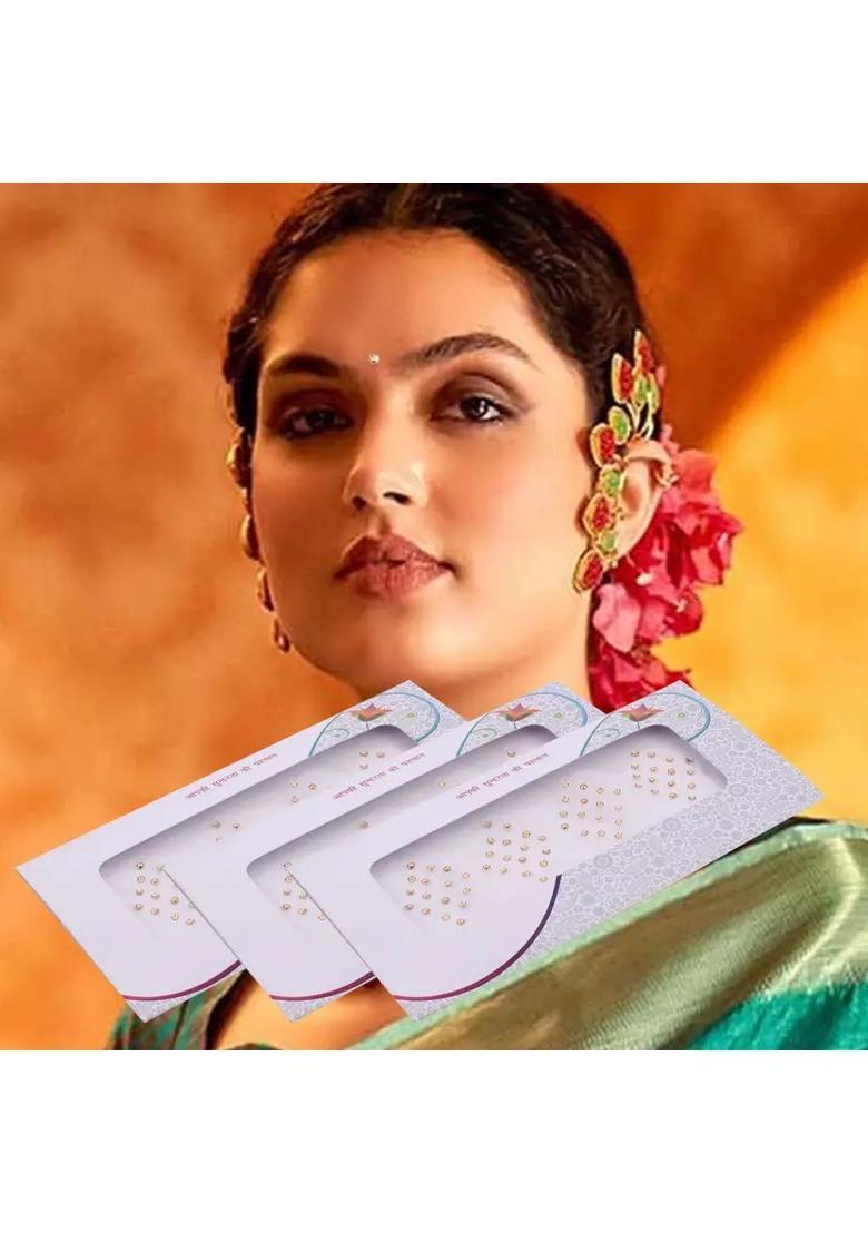 Gold Beautiful Bindi Set - Indya