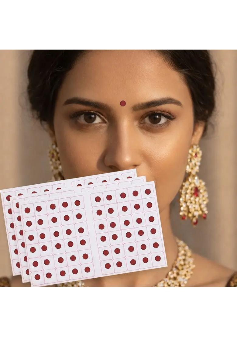Maroon Beautiful Bindi Set - Indya
