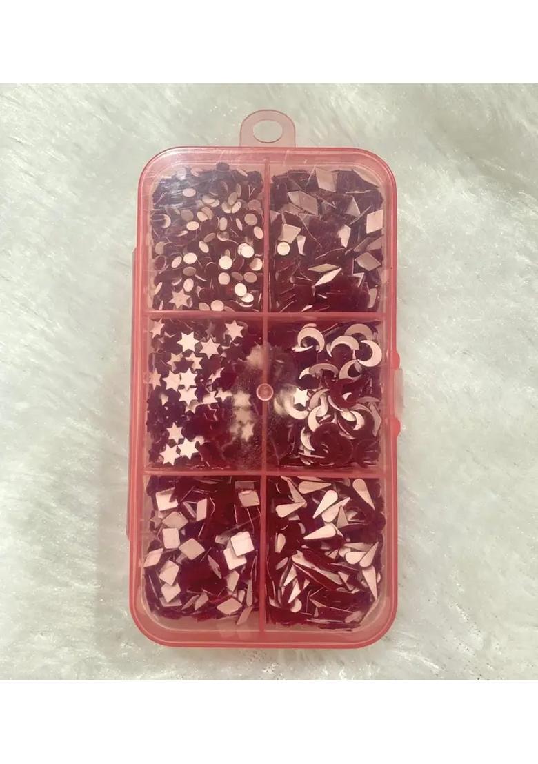 Maroon Beautiful Velvet Bindi Set - Indya