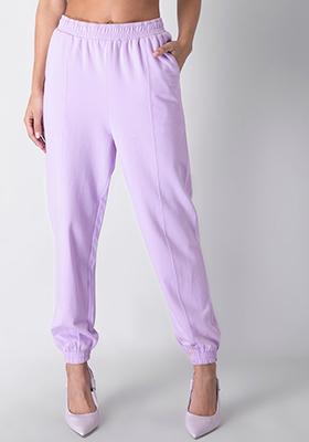 Lilac Relaxed Fit Jogger Pants 