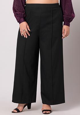 CURVE Black Straight Trousers