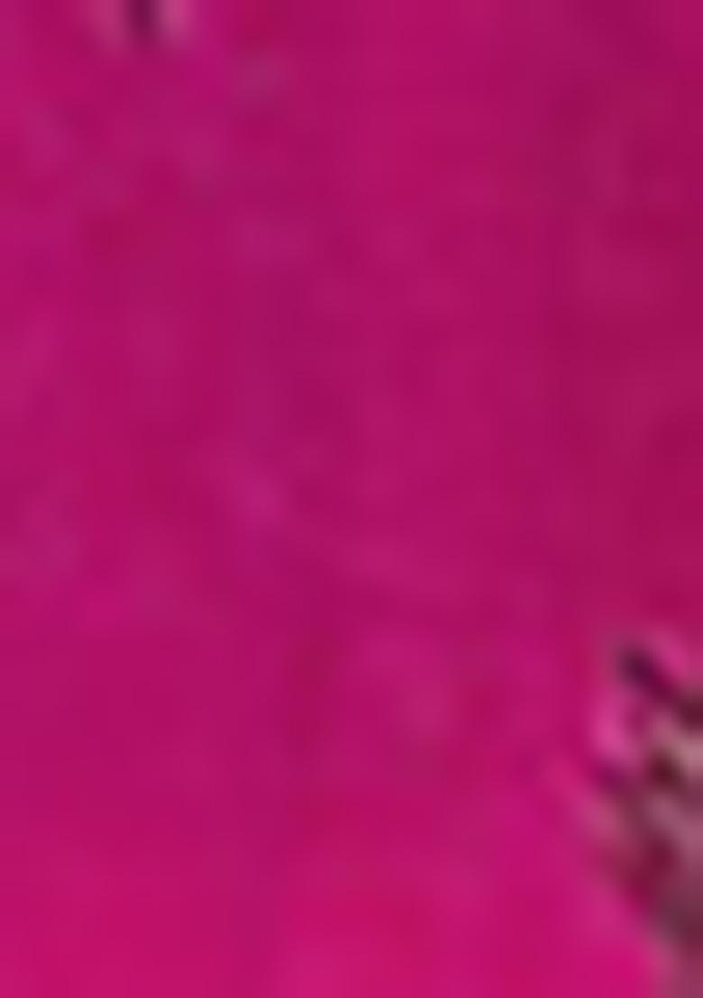 Pink Jacket Set With Hand Embroidered Blouse And Skirt