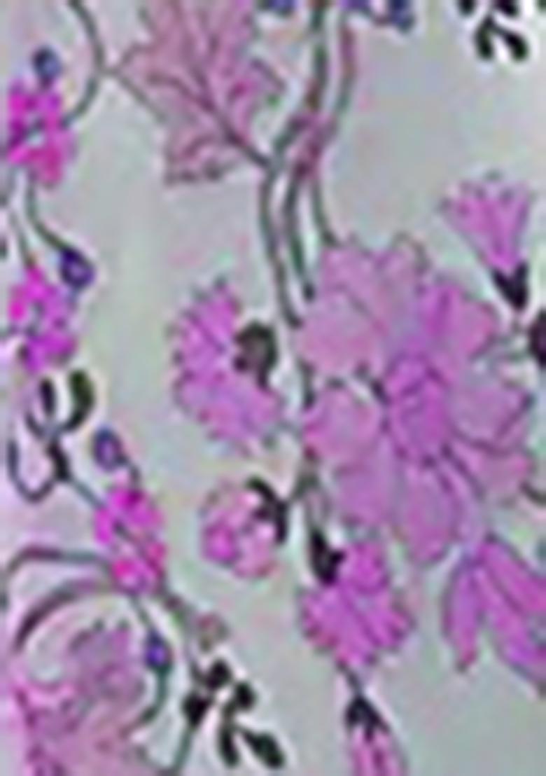 Purple Palazzo Set With Hand Embroidered Blouse And Dupatta