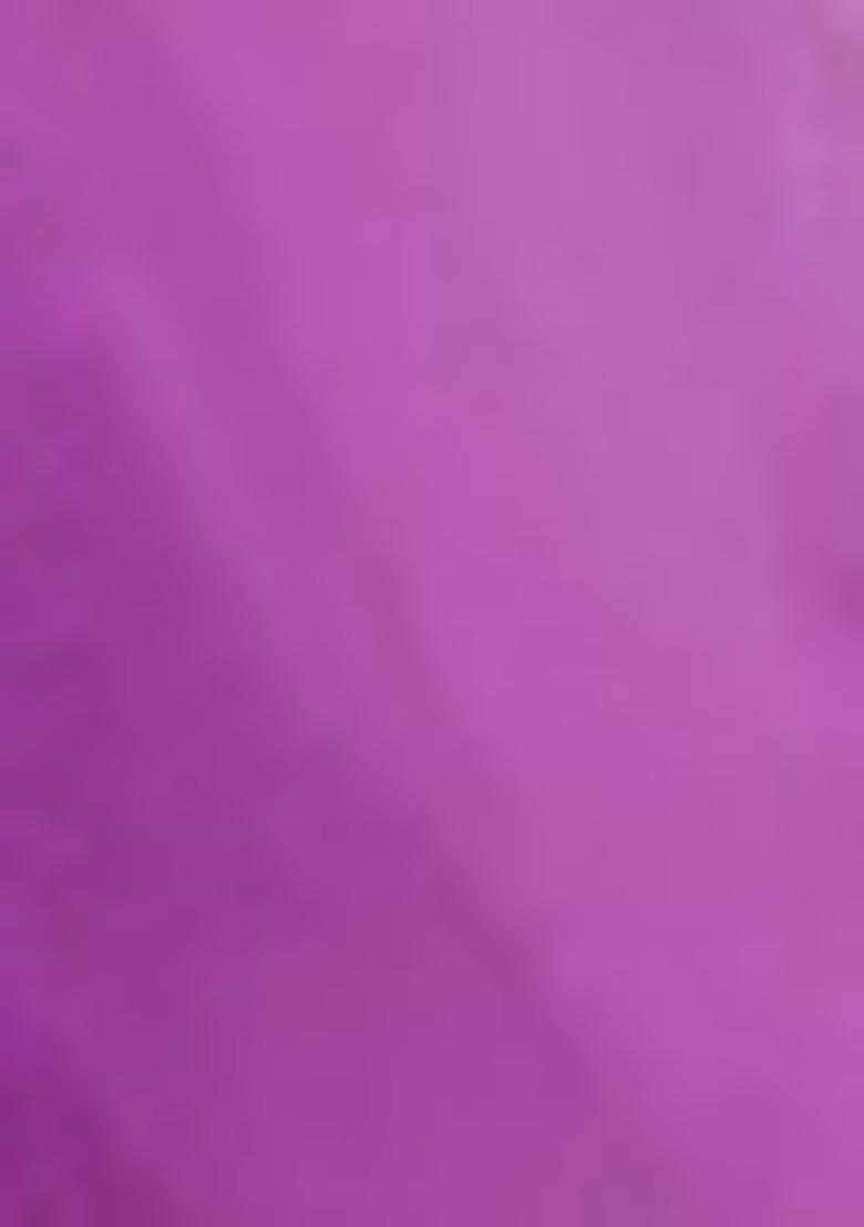 Purple Pants Set With Hand Embroidered Blouse And Dupatta