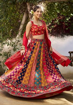 Yellow Lehenga Set With Hand Embroidered Blouse And Dupatta