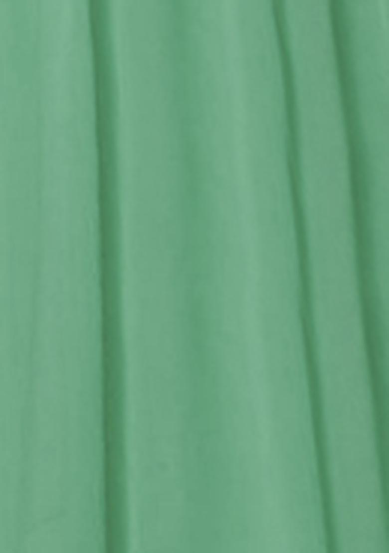 Sage Green Lehenga Set With Hand Embroidered Blouse And Dupatta