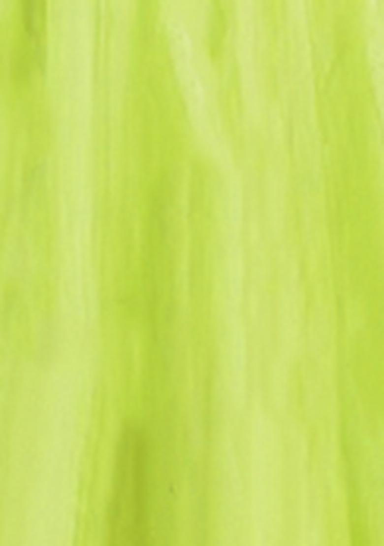 Lime Green Lehenga Set With Hand Embroidered Blouse And Dupatta