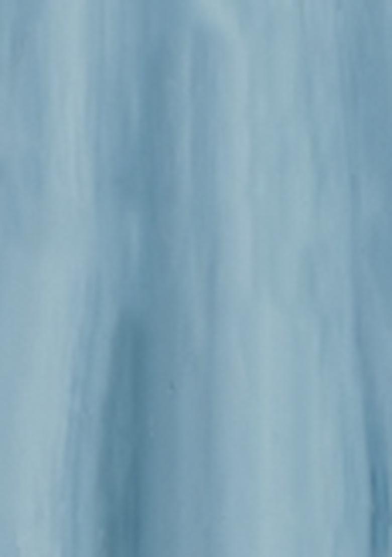 Slate Blue Lehenga Set With Hand Embroidered Blouse And Dupatta