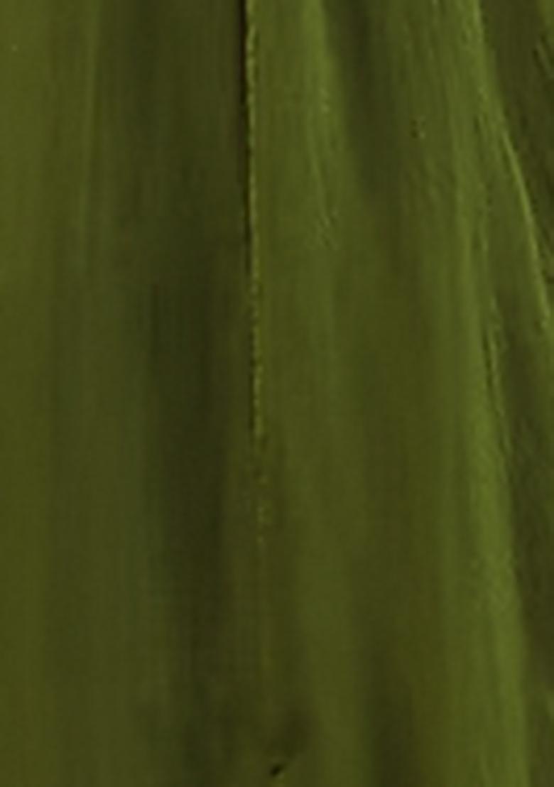 Forest Green Lehenga Set With Hand Embroidered Blouse And Dupatta