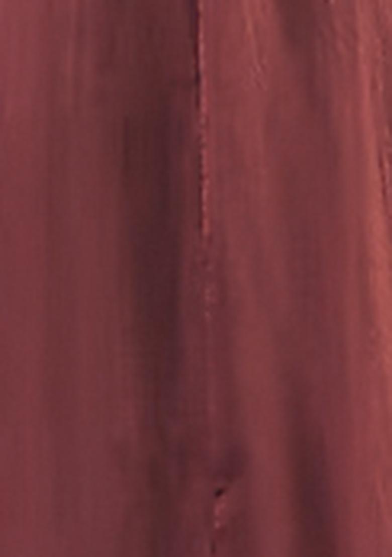 Rusty Brown Lehenga Set With Hand Embroidered Blouse And Dupatta