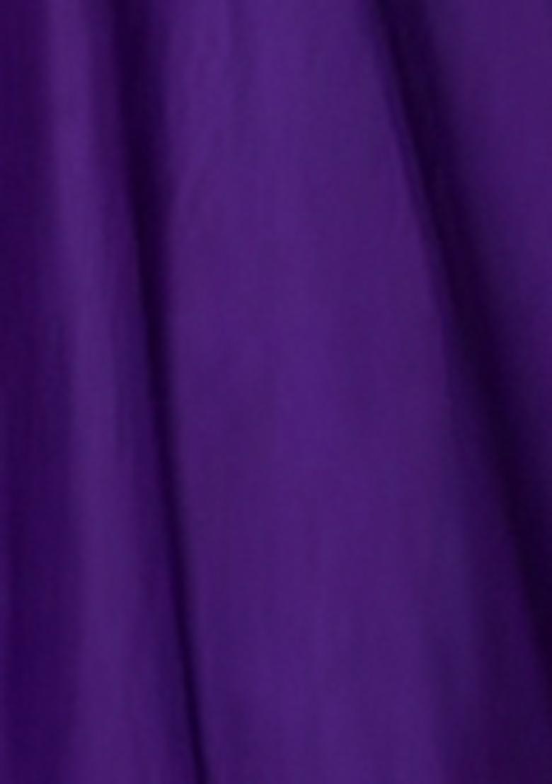 Purple Lehenga Set With Hand Embroidered Blouse And Dupatta