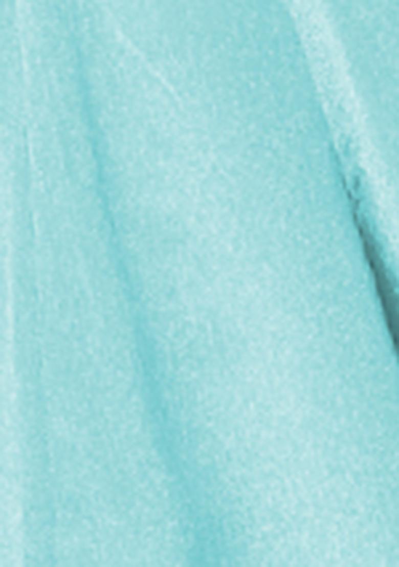 Turquoise Blue Lehenga Set With Hand Embroidered Blouse And Dupatta