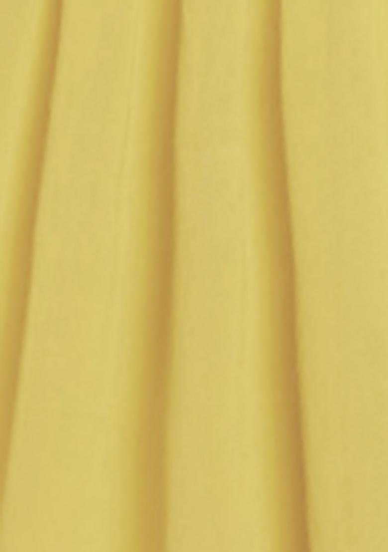 Butter Yellow Lehenga And Hand Embroidered Blouse Set With Belt And Dupatta