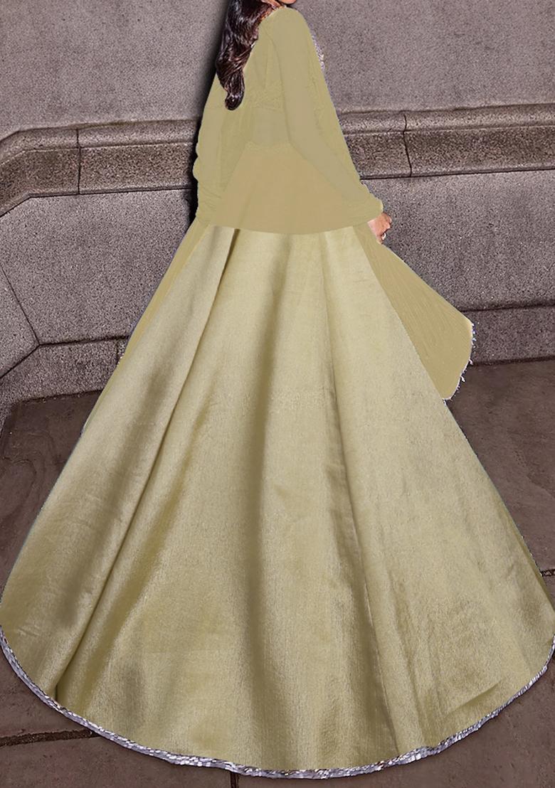 Citrus Yellow Lehenga Set With Hand Embroidered Blouse And Dupatta