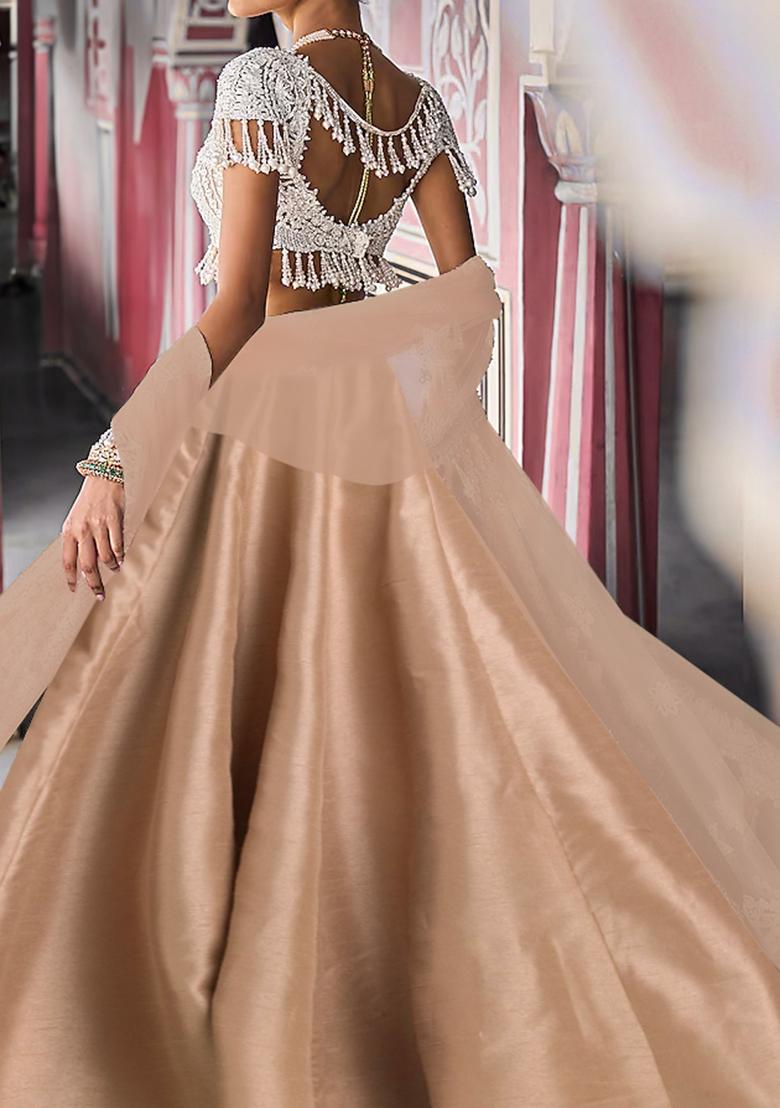 Yellow Lehenga Set With Hand Embroidered Blouse And Dupatta