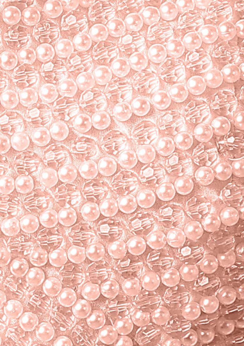 Peach Lehenga Set With Hand Embroidered Blouse And Jacket