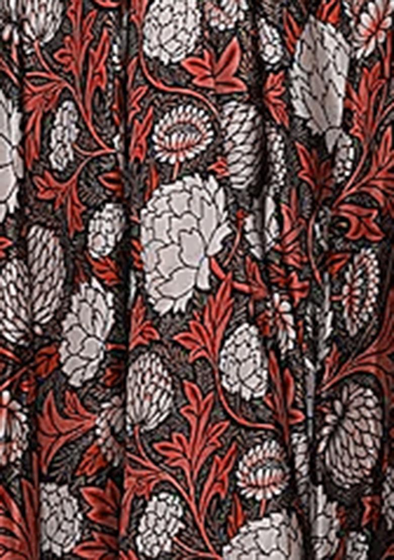 Coral Lehenga Set With Hand Embroidered Blouse And Dupatta