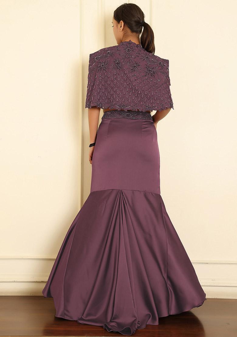 Pink Lehenga Set With Hand Embroidered Blouse And Dupatta