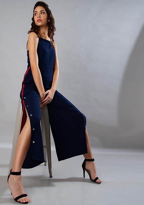 jumpsuit with buttons on side