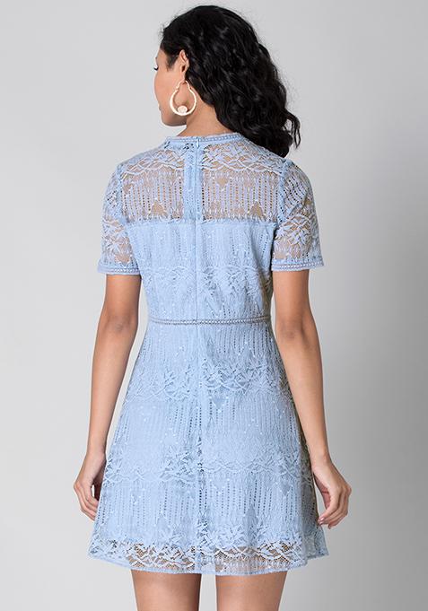powder blue women's clothing