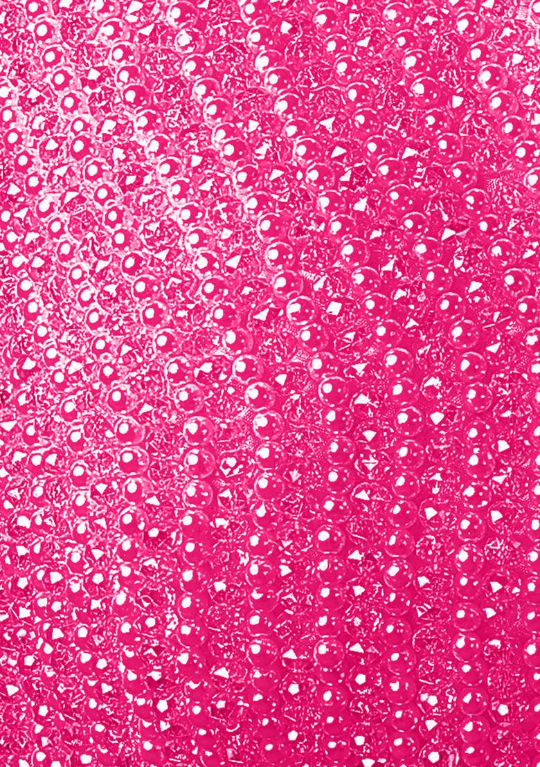 Pink Pre-Stitched Saree Set With Hand Embroidered Blouse