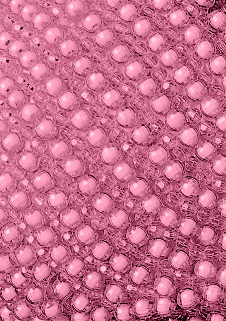 Pink Pre-Stitched Saree Set With Hand Embroidered Blouse