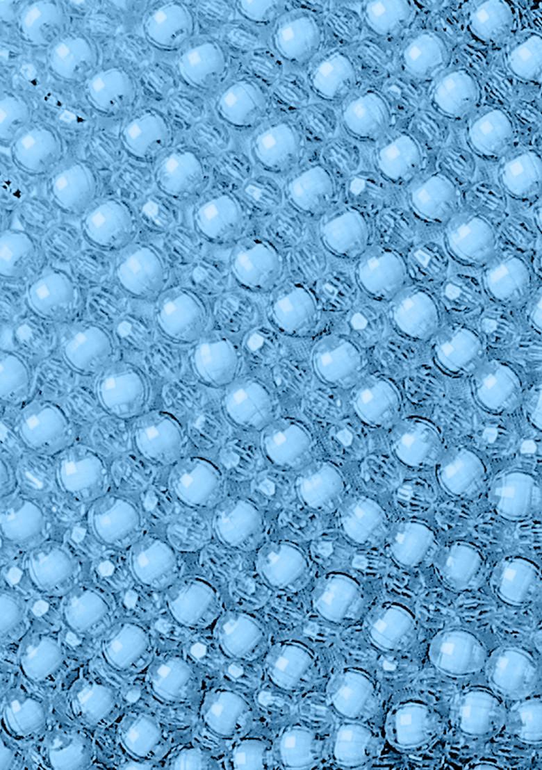 Blue Pre-Stitched Saree Set With Hand Embroidered Blouse