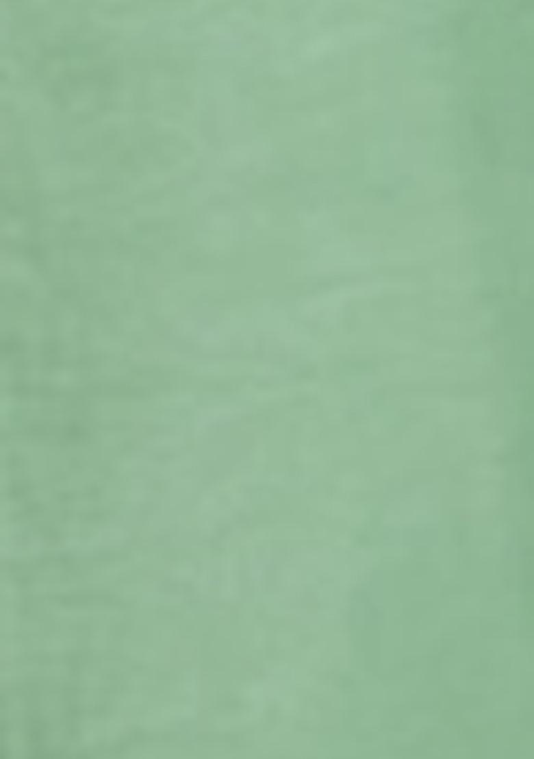 Sage Green Pre-Stitched Saree Set With Hand Embroidered Blouse