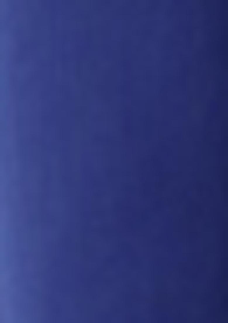 Navy Blue Pre-Stitched Saree Set With Hand Embroidered Blouse