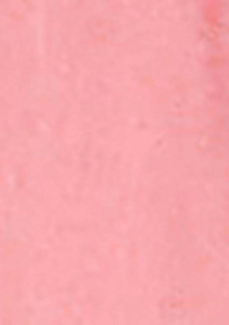 Pink Pre-Stitched Saree Set With Hand Embroidered Blouse