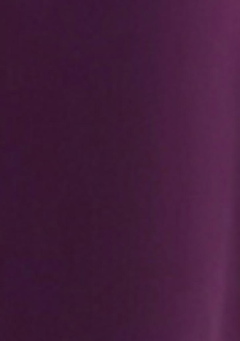 Plum Purple Pre-Stitched Saree Set With Hand Embroidered Blouse